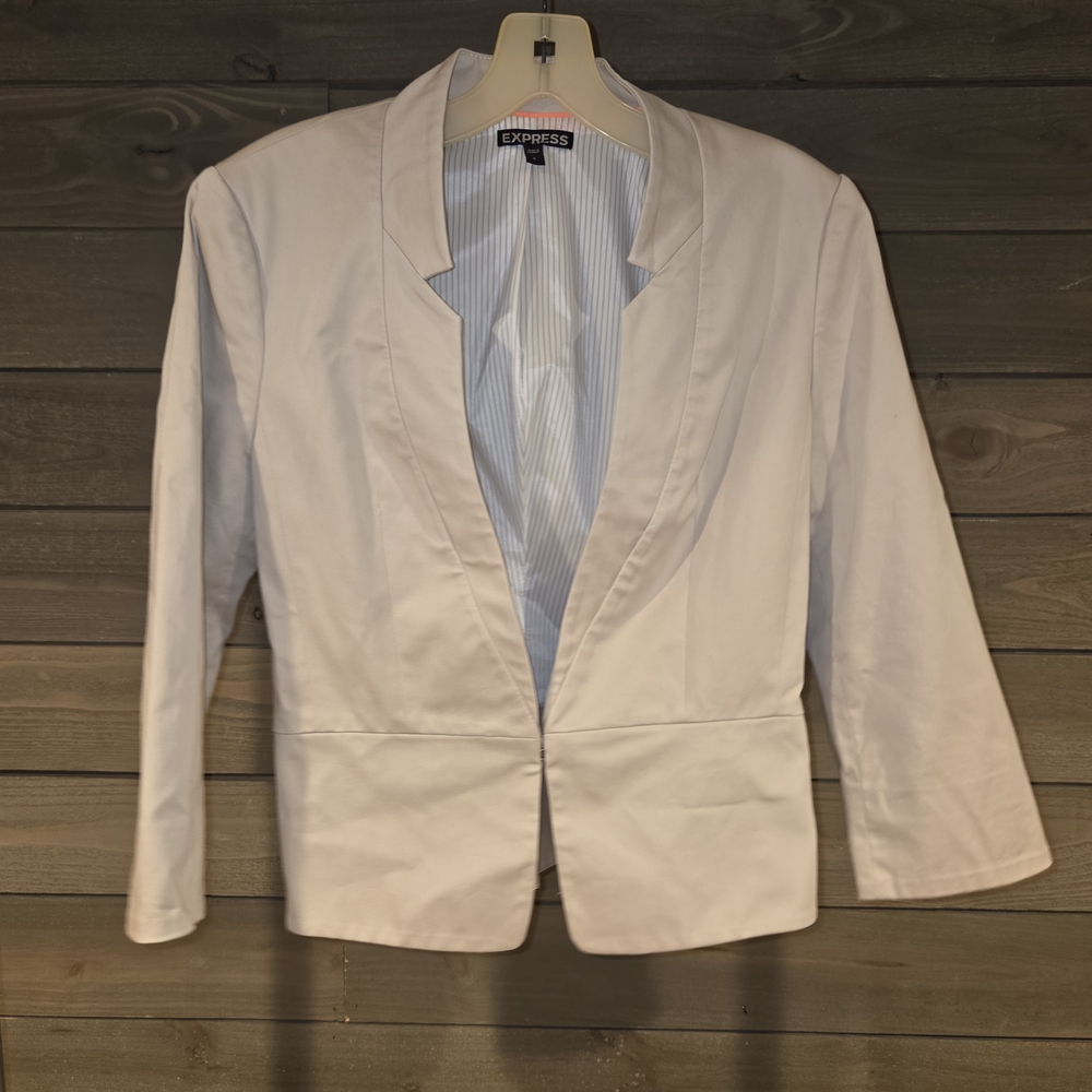 Express Women's Light Cream Blazer